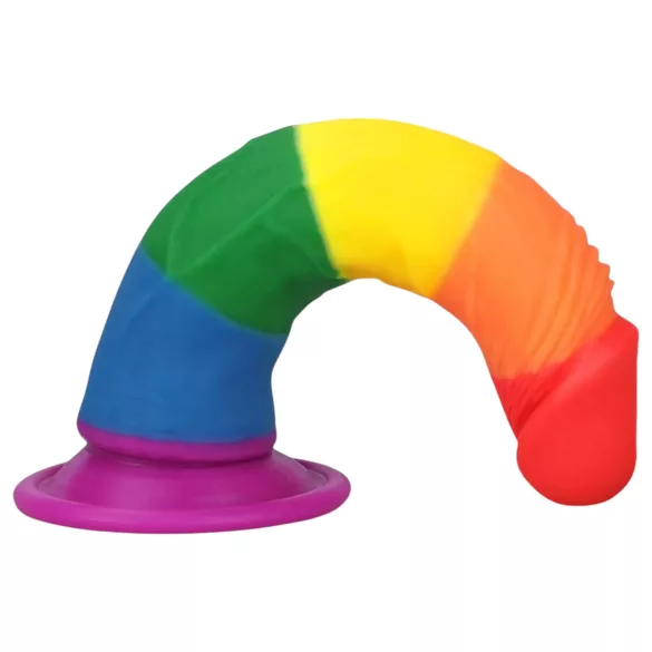 Lovetoy Prider - realistični dildo - 19 cm - šarena boja