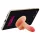 Lovetoy - mini dildo s vakuumskom bazom - nosač za telefon - natur