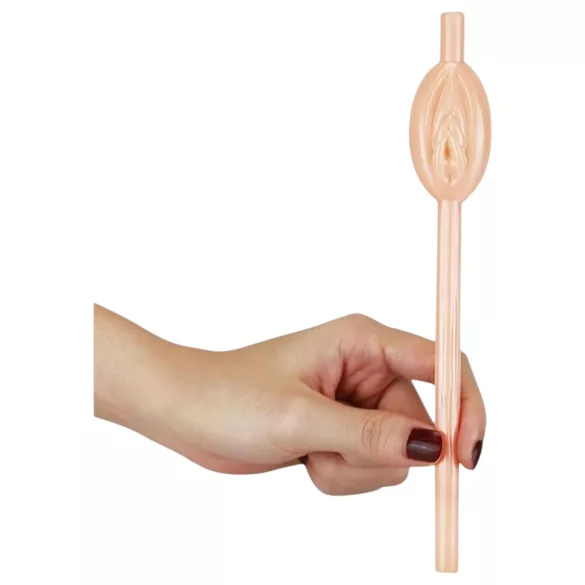 Lovetoy - slamka u obliku vagine - prirodna boja