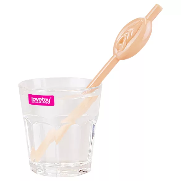 Lovetoy - slamka u obliku vagine - prirodna boja