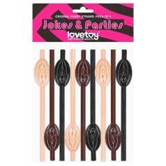  Lovetoy - slamka za piće u obliku vagine - natur, smeđa, crna
