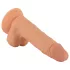 Mr. Rude - realistični dildo s vakuum podlogom - 19 cm - natur