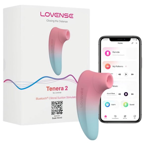 LOVENSE Tenera 2 - pametni klitoralni vibrator (plavo-ružičasta)