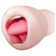   Tracy's Dog Cup - realističan masturbator u obliku ustiju s umjetnim zubima (boja kože)