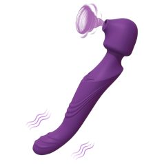   Tracy's Dog - masažer vibrator s pulsiranjem - silikon - ljubičasta