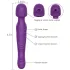 Tracy's Dog - masažer vibrator s pulsiranjem - silikon - ljubičasta