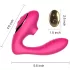 Tracy's Dog 2 - vibrator s pulsirajućim zrakom 2u1 - silikon - rozi