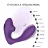 Tracy's Dog 2 - vibrator s pulsirajućim zrakom 2u1 - ljubičasti