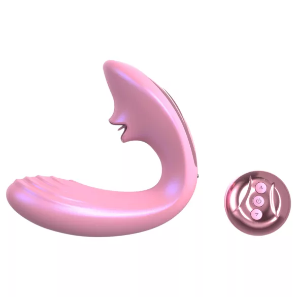 Tracy's Dog OG Lick - vibrator za G-točku i stimulator klitorisa (rozi)