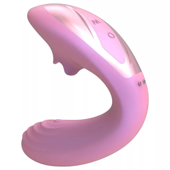 Tracy's Dog OG Lick - vibrator za G-točku i stimulator klitorisa (rozi)