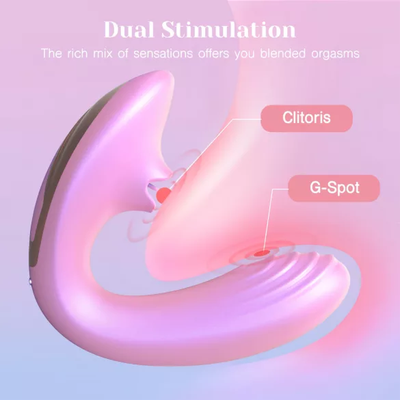 Tracy's Dog OG Lick - vibrator za G-točku i stimulator klitorisa (rozi)
