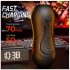 Leopard - Usta i umjetna vagina penis vibrator (naturalna boja)