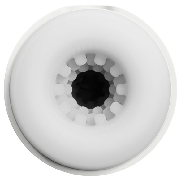 Leopard - muški masturbator sa usisavanjem i vibracijom - bijeli