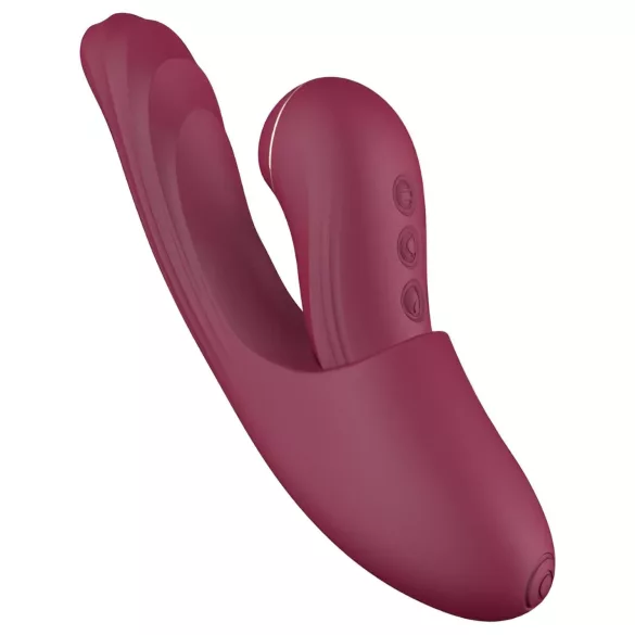 Vibeconnect - vibrator za G-točku i klitoris - 2u1 - silikon - crveni