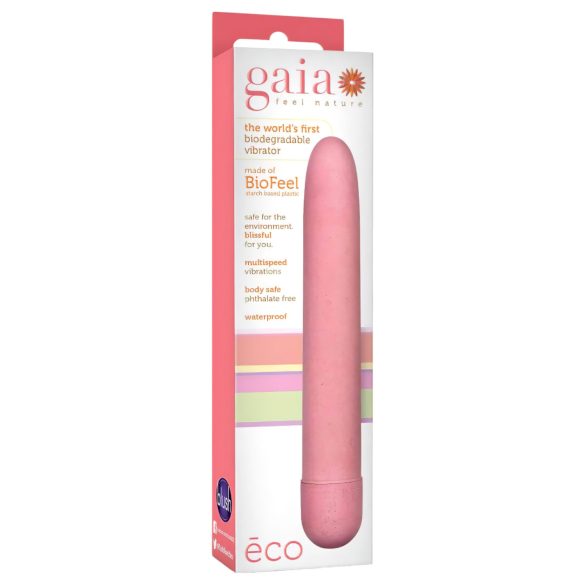 Gaia Eco L - vibrator štapić ekološki - rozi - veliki
