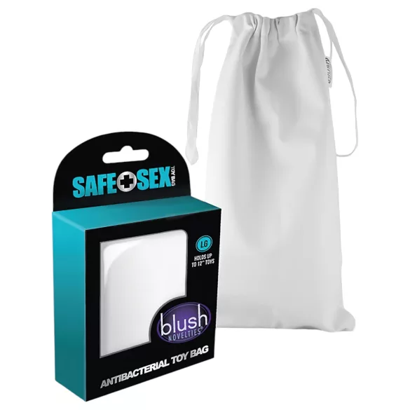 Safe Sex - antibakterijska diskretna torba za pohranu - bijela L