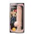 Blush Bad Boy - vibrirajući dildo s piercingom - 33cm - natur