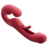 Honey Play Box Harmony Duo - Aplikacijom upravljivi strap-on vibrator s jezičkom (crveni)