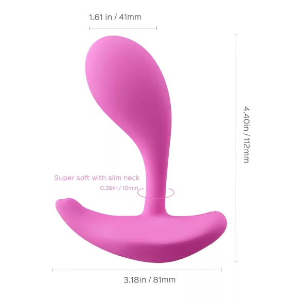 Honey Play Box Oly 2 - vibrator za G-točku i klitoris s upravljanjem preko aplikacije (roza)