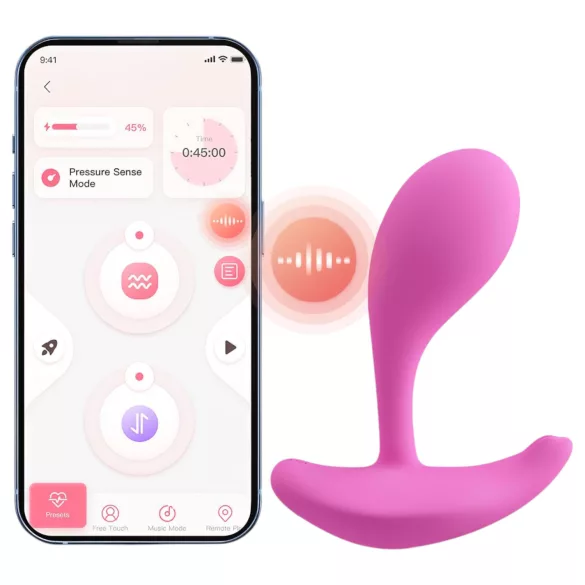 Honey Play Box Oly 2 - vibrator za G-točku i klitoris s upravljanjem preko aplikacije (roza)