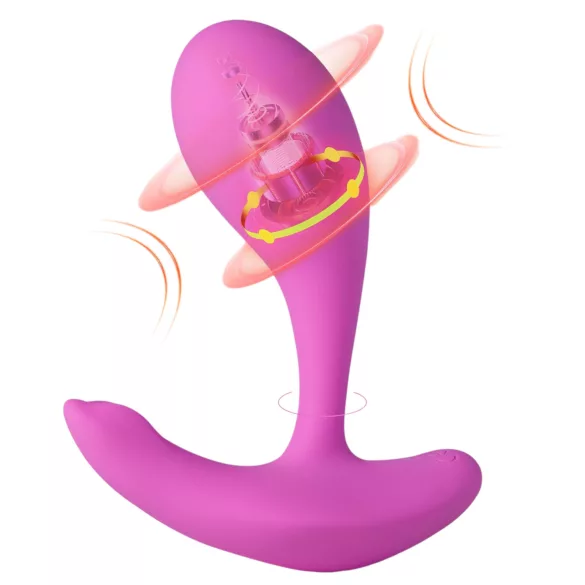 Honey Play Box Oly 2 - vibrator za G-točku i klitoris s upravljanjem preko aplikacije (roza)