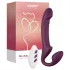 Honey Play Box Bliss - rotirajući strap-on vibrator s kuglicama - ljubičasti
