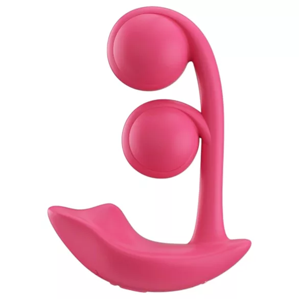 Honey Play Box Melody - aplikacijom upravljani 2-u-1 vibrator s kuglicama (crveni)