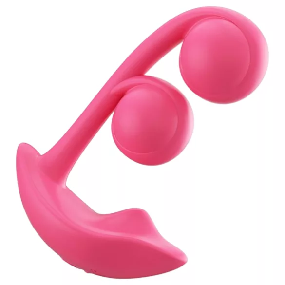 Honey Play Box Melody - aplikacijom upravljani 2-u-1 vibrator s kuglicama (crveni)