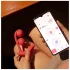 Honey Play Box Melody - aplikacijom upravljani 2-u-1 vibrator s kuglicama (crveni)