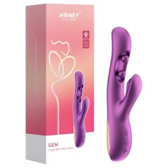   Honey Play Box Gem - vibrator za G-točku i klitoris s kuglicama - ljubičasti