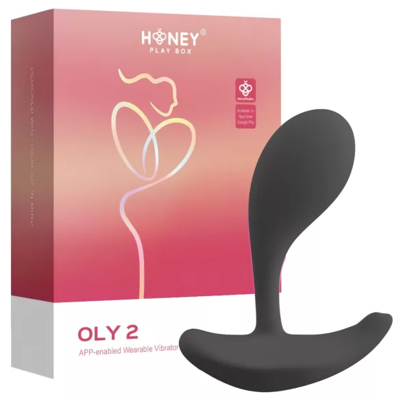 Honey Play Box Oly 2 - Aplikacijom upravljani vibrator za G-točku i klitoris (crni)