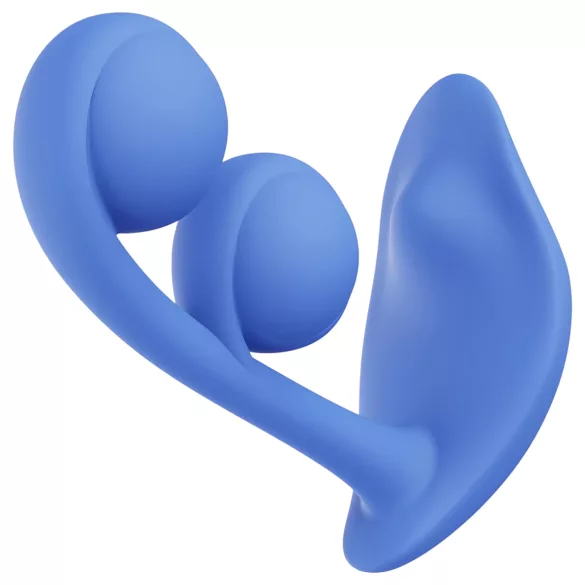 Honey Play Box Melody - aplikacijom upravljani 2-u-1 vibrator s perlicama (plavi)