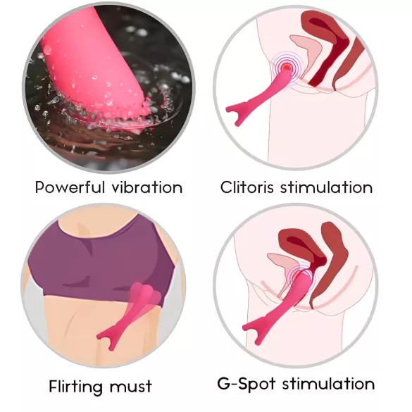 Cotoxo Eiffel Finger - G-točka vibrator na punjenje - crveni