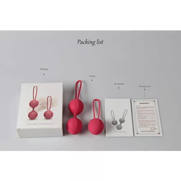 Cotoxo Cherry - set gejša kuglica 2 komada - crvena