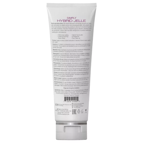 Wicked Simply Hybrid Jelle - lubrikant na bazi vode i silikona - 120 ml
