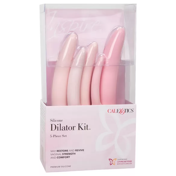 CalExotics Inspire - set za vaginalno proširenje - medicinski silikon - roza