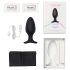 LOVENSE Hush 2 L - crni punjivi analni vibrator (57mm)
