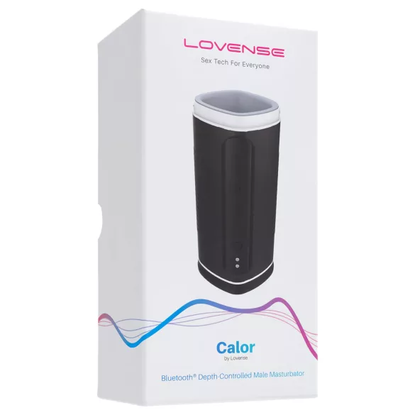 Lovense Calor - aplikacijom upravljani grijani masturbator za muškarce (crni)