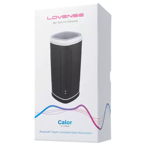 Lovense Calor - aplikacijom upravljani grijani masturbator za muškarce (crni)