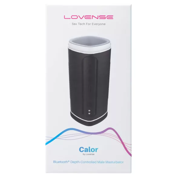 Lovense Calor - aplikacijom upravljani grijani masturbator za muškarce (crni)
