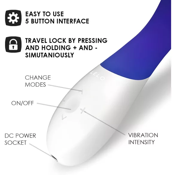 LELO Mona Wave - G točka vibrator - vodootporan - plava