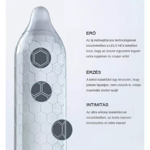 LELO Hex Original - kondom - 3 komada