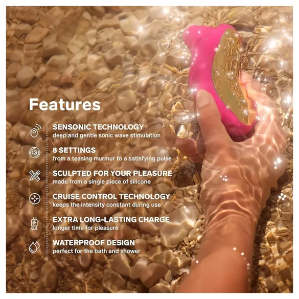 LELO Sona Cruise - stimulator klitorisa s valovima - roza