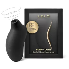  LELO Sona Cruise - vibrator za klitoris s valovima zraka - crni
