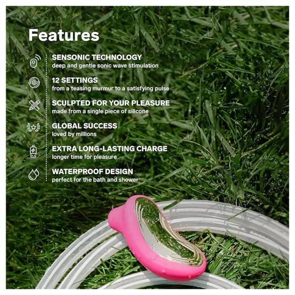 LELO Sona 2 - stimulator klitorisa s valovima zraka - crvena