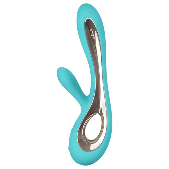 LELO Soraya 2 - vodootporni vibrator s rukom za klitoris (tirkizna)