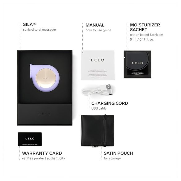 LELO Sila - klitoralni vibrator na valove - vodootporan silikon ljubičasti
