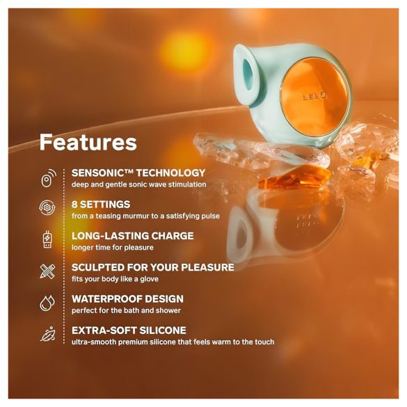 LELO Sila - klitoralni vibrator na valove - vodootporan silikon ljubičasti