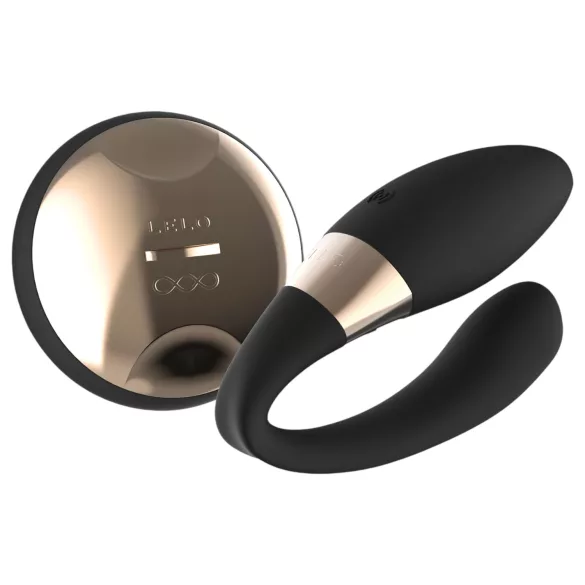 LELO Tiani Duo - vibrator za parove - silikon - crni
