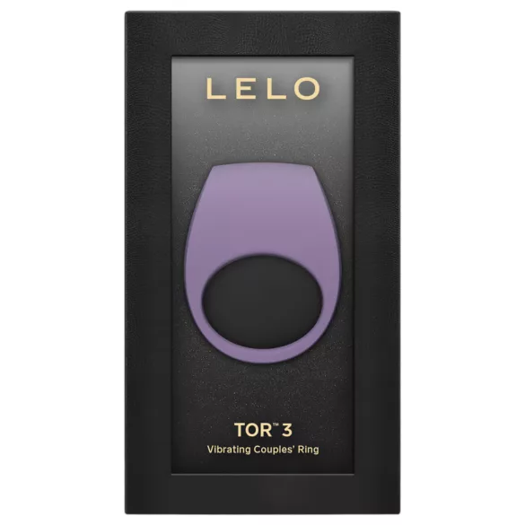 LELO Tor 3 - Aplikacijom upravljani vibrirajući prsten za penis, za muškarce (ljubičasti)